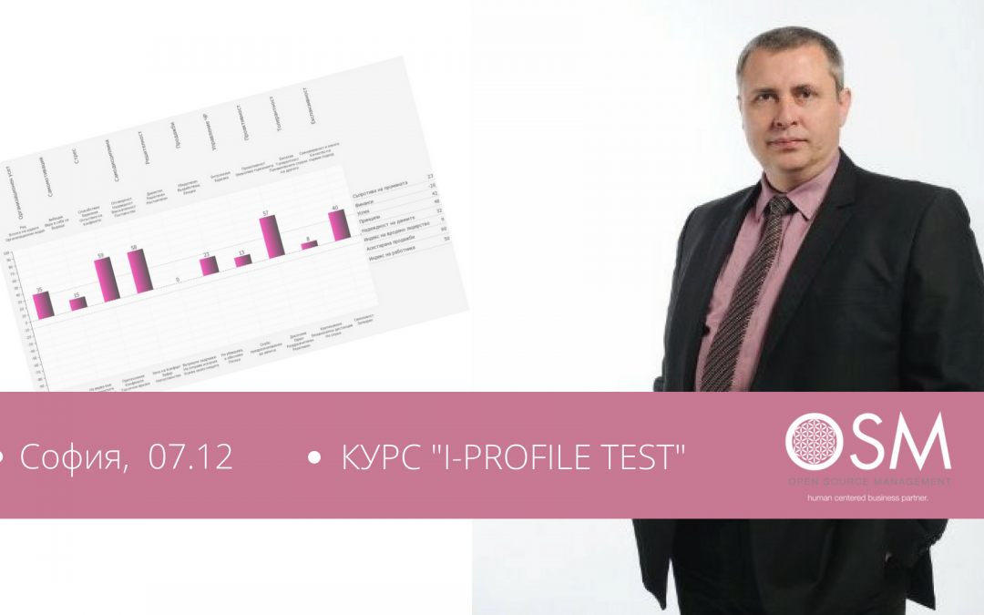 Курс „I-Profile Test“ – оценка и управление на хора | 07.12